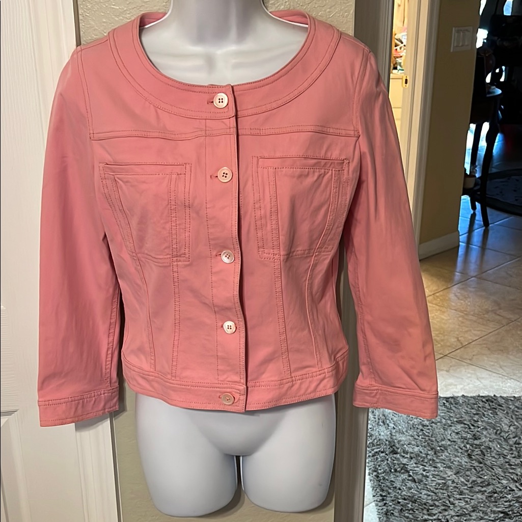 Piazza Sempione Pink Jean Jacket